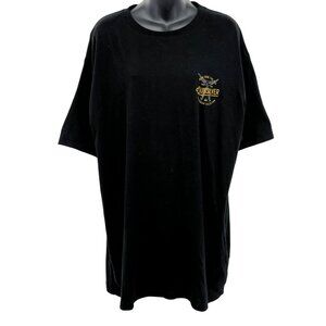 Quiksilver Waterman Collection Black Graphic Tee Extra Large XL Short Sleeve New